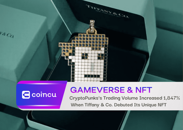 CryptoPunks’s Trading Volume Increased 1,847% When Tiffany & Co. Debuted Its Unique NFT Collection