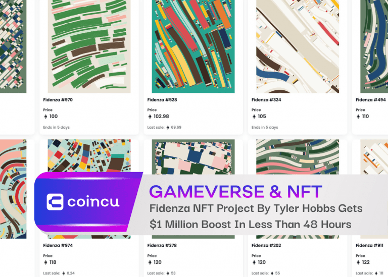 Fidenza NFT Project By Tyler Hobbs Gets $1 Million Boost In Less Than 48 Hours