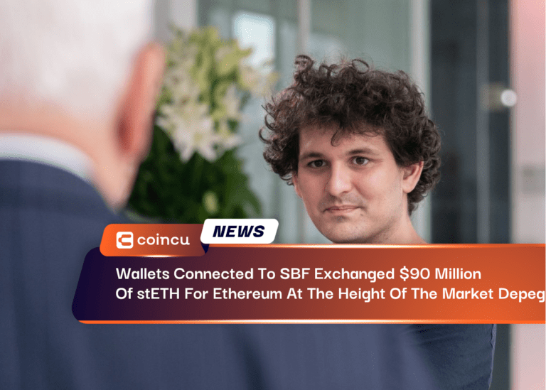 Wallets Connected To SBF Exchanged $90 Million Of stETH For Ethereum At The Height Of The Market Depeg