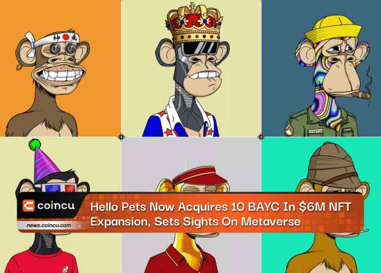 Hello Pets Now Acquires 10 BAYC In $6M NFT Expansion, Sets Sights On Metaverse