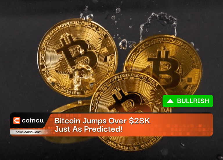 Bitcoin Jumps Over $28K, Just As Predicted!