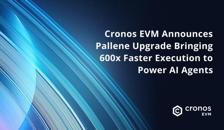 Cronos EVM Announces Pallene Upgrade Bringing 600x Faster Execution to Power AI Agents