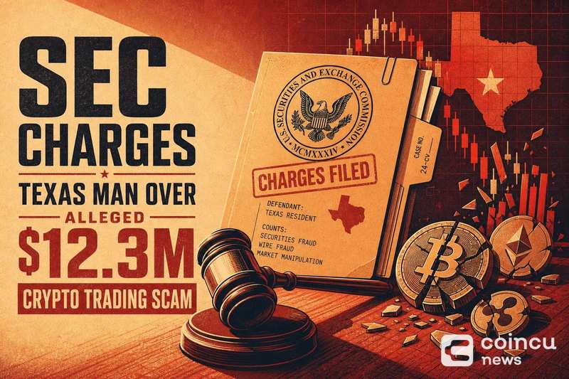 SEC Charges Texas Man Over Alleged $12.3M Crypto Trading Scam