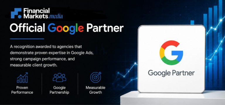 FinancialMarkets.media granted the Official Google Partner certification