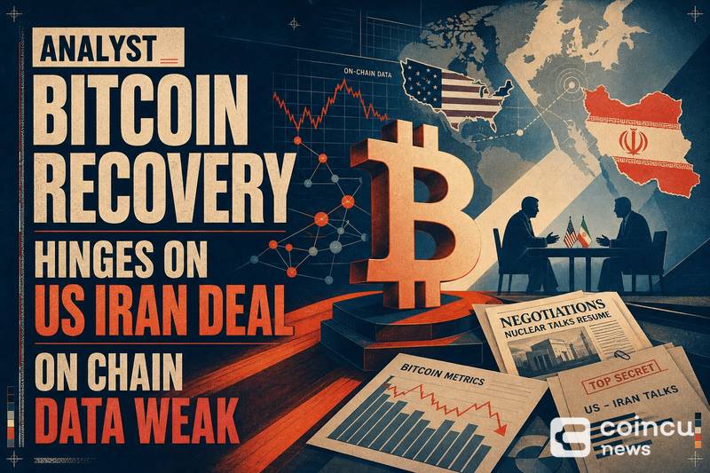 Analyst: Bitcoin Recovery Hinges on US-Iran Deal, On-Chain Data Weak