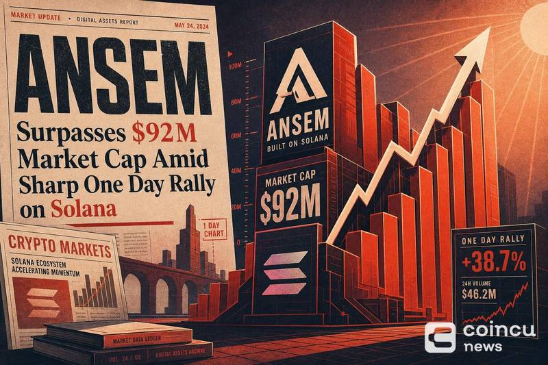 ANSEM Surpasses $92M Market Cap Amid Sharp One-Day Rally on Solana
