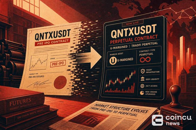 Binance Futures Converts QNTXUSDT Pre-IPO Contract Into Standard U-Margined TradFi Perpetual