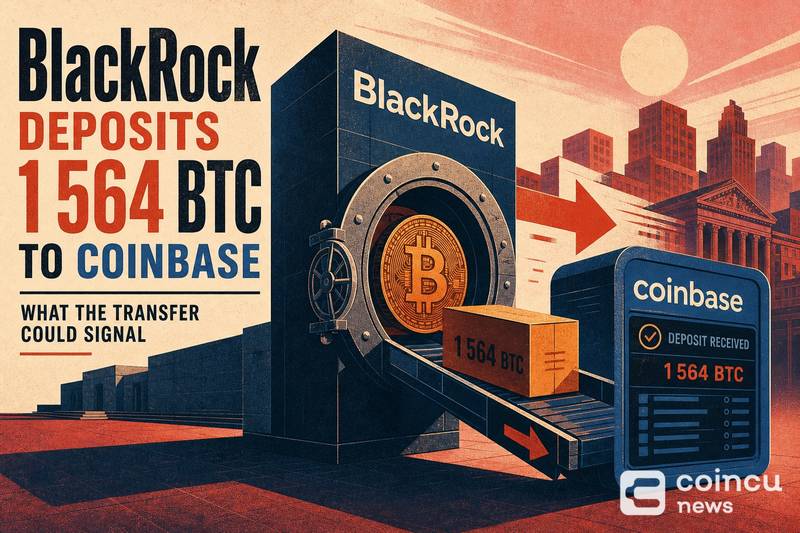 BlackRock Deposits 1,564 BTC to Coinbase: What the Transfer Could Signal