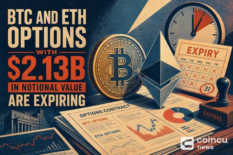 BTC and ETH Options With $2.13B in Notional Value Are Expiring