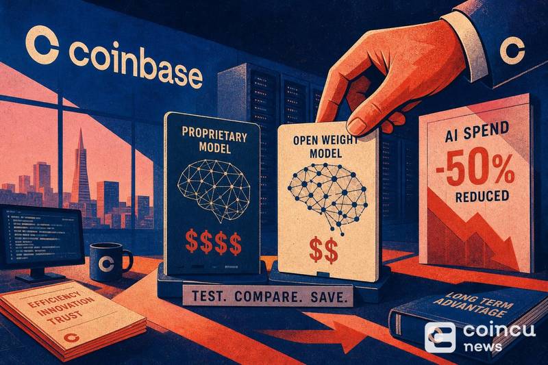 Coinbase Says It Cut AI Spending Nearly 50% by Testing Open-Weight Models