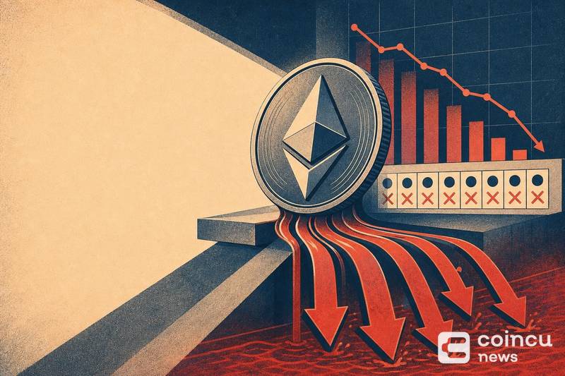Ethereum Spot ETFs See $30.043M in Net Outflows as 8-Day Streak Continues