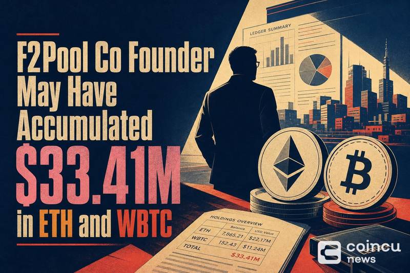 F2Pool Co-Founder May Have Accumulated $33.41M in ETH and WBTC