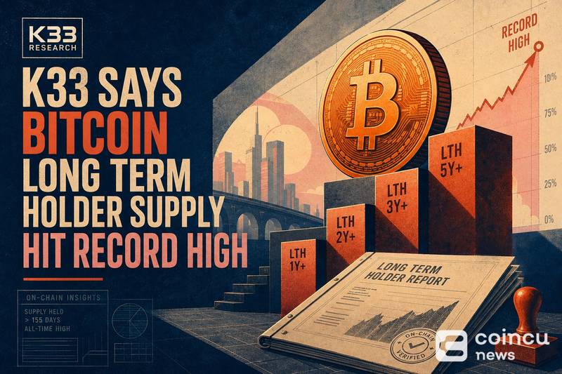 K33 Says Bitcoin Long-Term Holder Supply Hit Record High