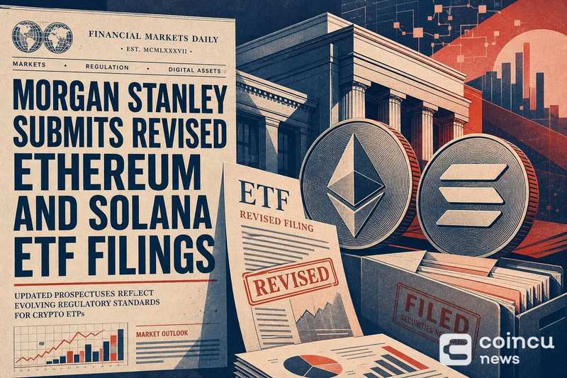Morgan Stanley Submits Revised Ethereum and Solana ETF Filings