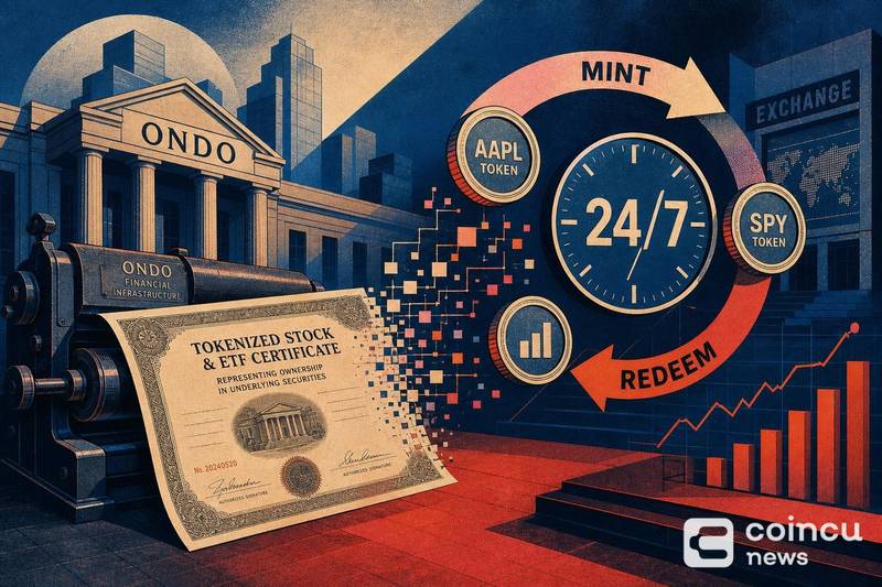 Ondo Launches 24/7 Minting and Redemption for Tokenized Stocks and ETFs