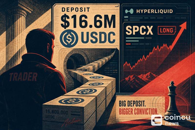 Trader Deposits $16.6M USDC Into Hyperliquid, Goes Long SPCX