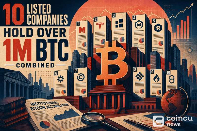 10 Listed Companies Hold Over 1M BTC Combined