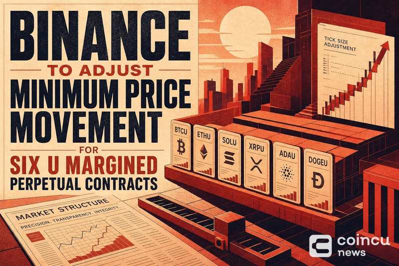 Binance to Adjust Minimum Price Movement for Six U-Margined Perpetual Contracts