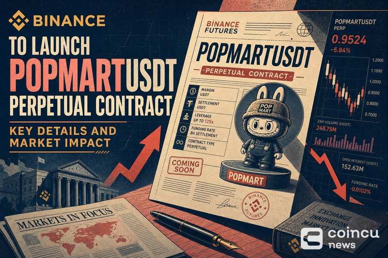 Binance to Launch POPMARTUSDT Perpetual Contract: Key Details and Market Impact