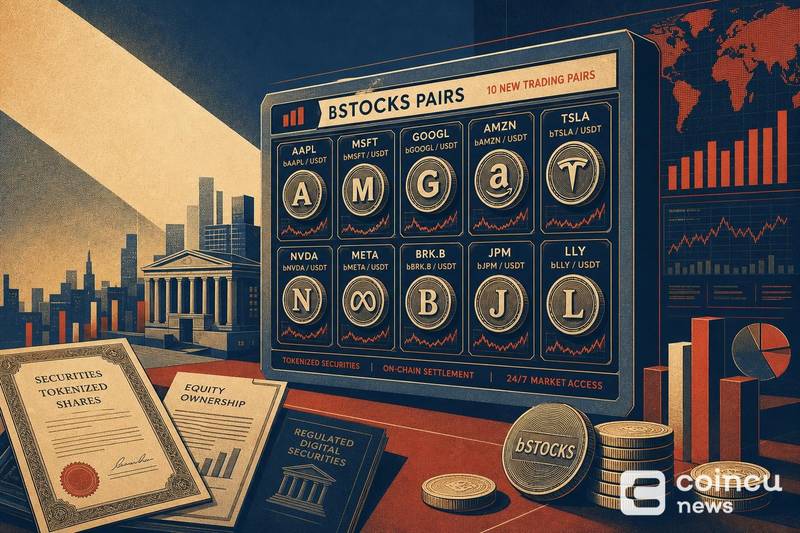Binance Launches 10 bStocks Tokenized Securities Trading Pairs