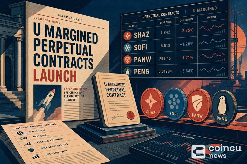Binance Launches U-Margined Perpetual Contracts for SHAZ, SOFI, PANW and PENG