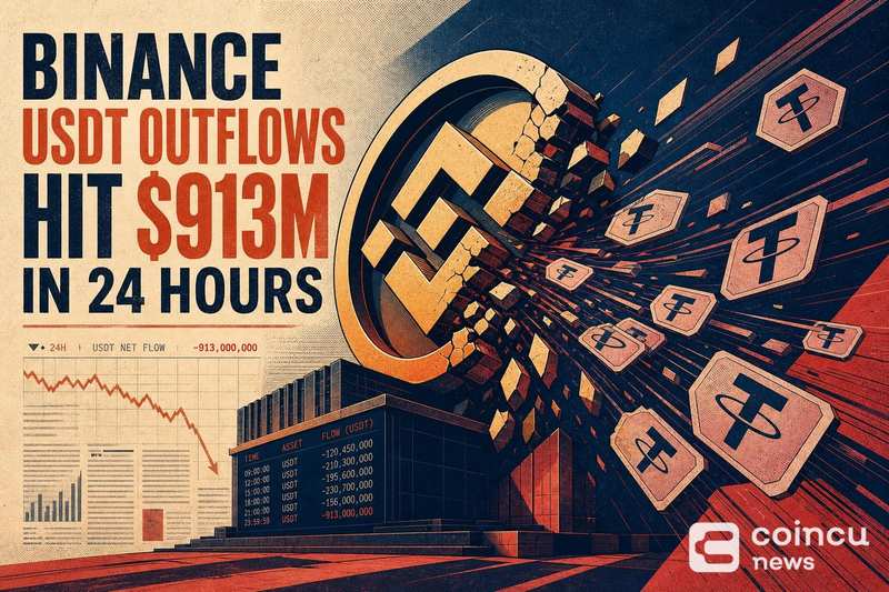Binance USDT Outflows Hit $913M in 24 Hours