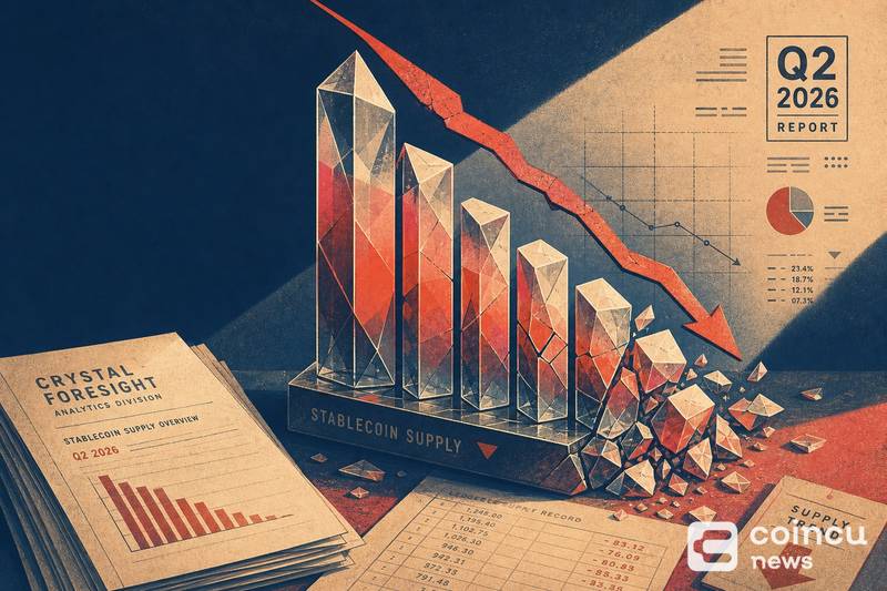 Crystal Foresight Report on Stablecoin Supply Decline in Q2 2026