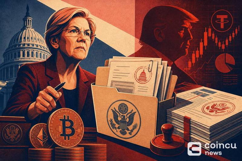 Elizabeth Warren Seeks New Trump Crypto Income Disclosures After $1.4B 2025 Filing