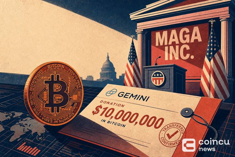 Gemini Donates $10M in Bitcoin to MAGA Inc.
