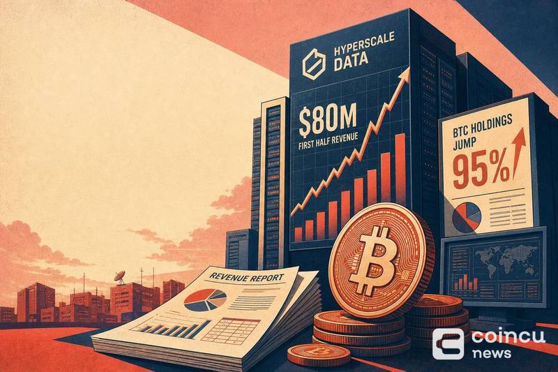 Hyperscale Data Reports $80M First-Half Revenue as BTC Holdings Jump 95%