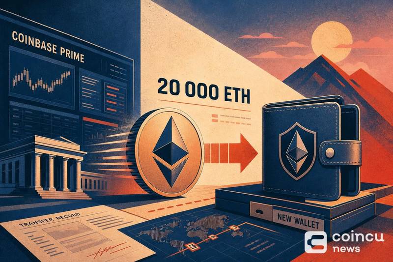 James Fickel Transfers 20,000 ETH From Coinbase Prime to New Wallet