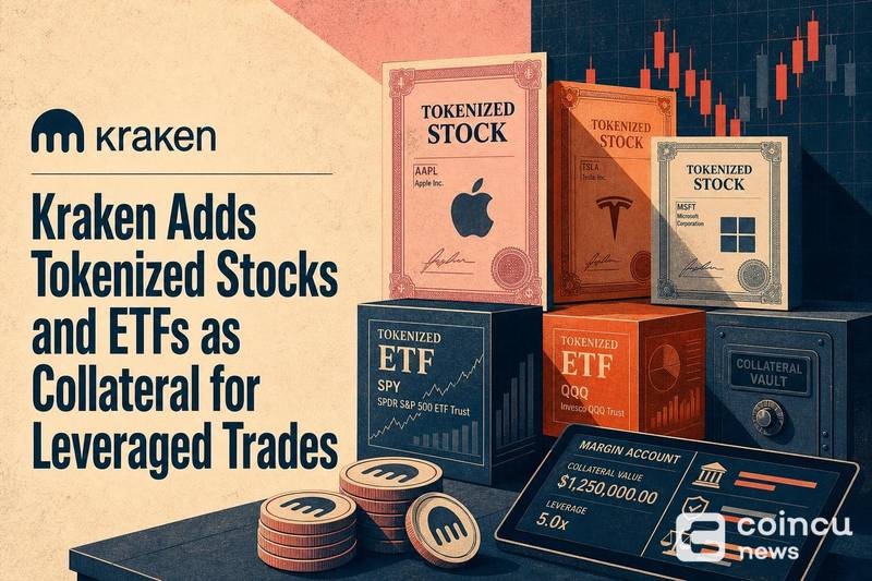 Kraken Adds Tokenized Stocks and ETFs as Collateral for Leveraged Trades