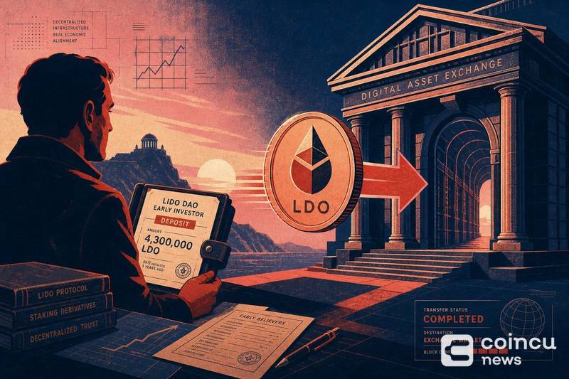 Lido Early Investor Deposits 4.3M LDO to Kraken After 5 Years
