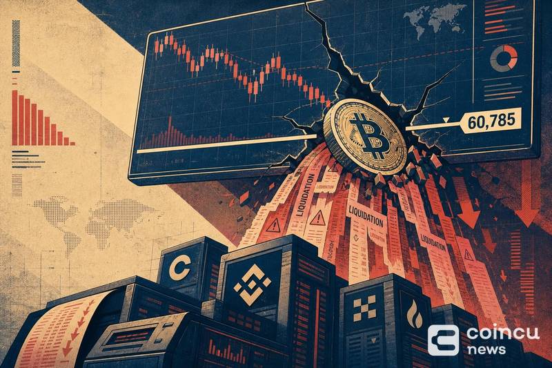 Major CEX Long Liquidations May Hit $1.56B if BTC Drops Below $60,785