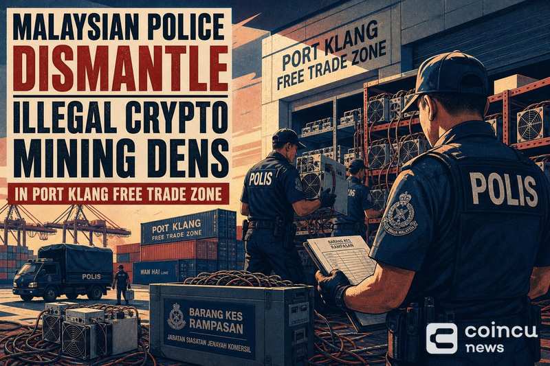 Malaysian Police Dismantle Illegal Crypto Mining Dens in Port Klang Free Trade Zone