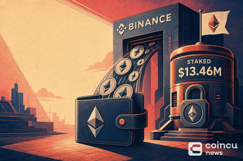 New Wallet Withdraws 7,000 ETH From Binance and Stakes $13.46M