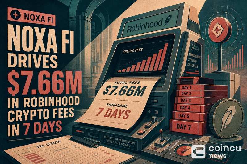 Noxa Fi Drives $7.66M in Robinhood Crypto Fees in 7 Days