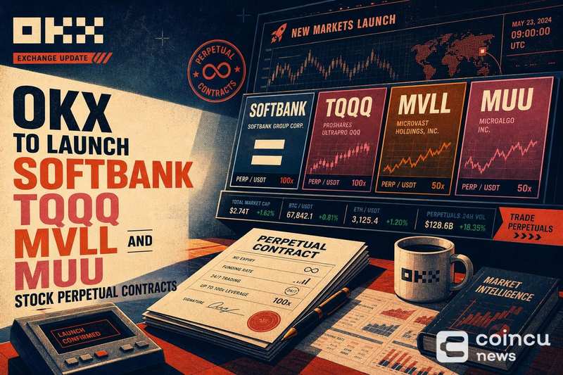 OKX to Launch SOFTBANK, TQQQ, MVLL and MUU Stock Perpetual Contracts