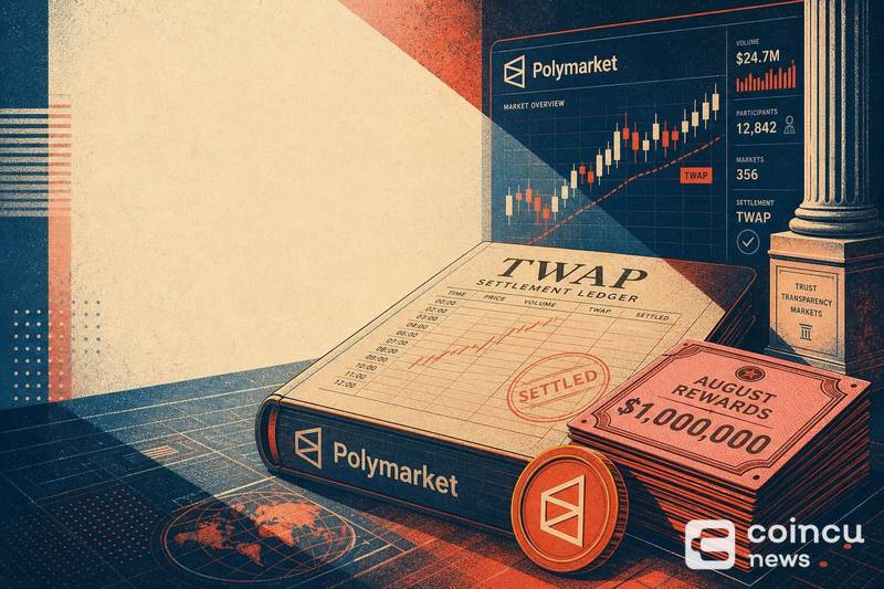Polymarket TWAP Settlement Adds $1M August Rewards