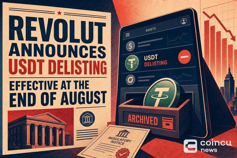 Revolut Announces USDT Delisting Effective at the End of August