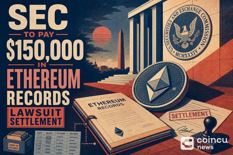 SEC to Pay $150,000 in Ethereum Records Lawsuit Settlement