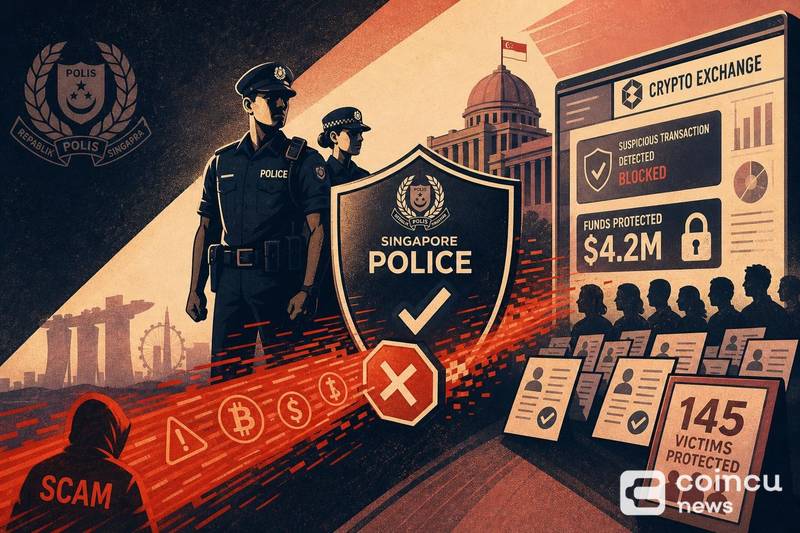 Singapore Police and Crypto Exchange Stop $4.2M Scam Losses for 145 Victims
