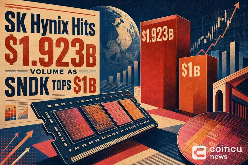 SK Hynix Hits $1.923B Volume as SNDK Tops $1B