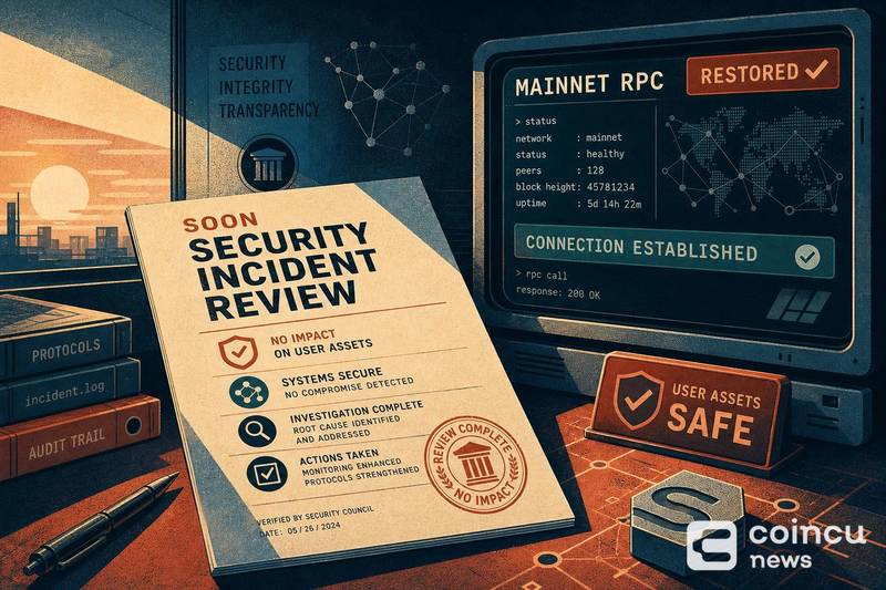SOON Security Incident Review Finds No Impact on User Assets, Mainnet RPC Restored