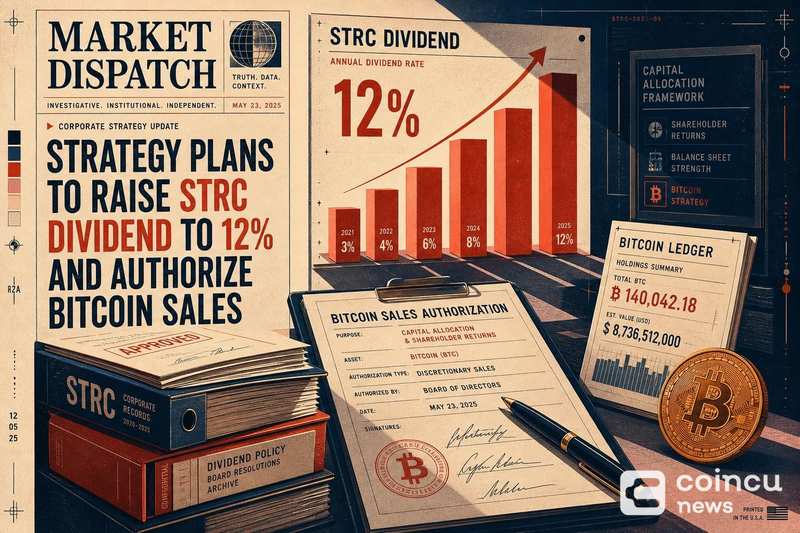 Strategy Plans to Raise STRC Dividend to 12% and Authorize Bitcoin Sales