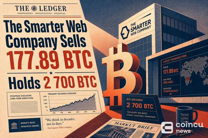 The Smarter Web Company Sells 177.89 BTC, Holds 2,700 BTC