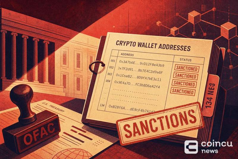 U.S. OFAC Sanctions 134 New Crypto Wallet Addresses
