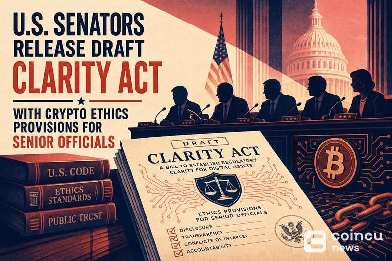 U.S. Senators Release Draft Clarity Act With Crypto Ethics Provisions for Senior Officials