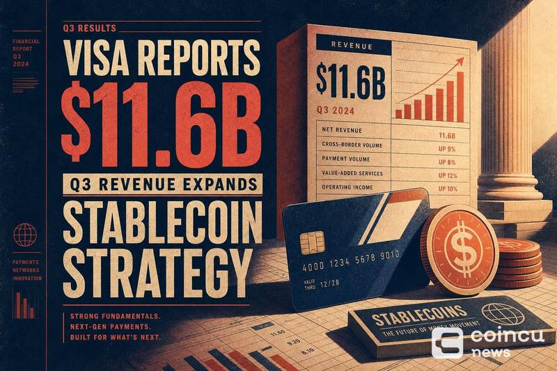 Visa Reports $11.6B Q3 Revenue, Expands Stablecoin Strategy