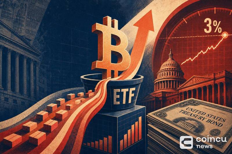 Bitcoin ETFs Add $1.61B in 4 Sessions as Treasuries Near 3% Real Yield